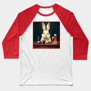 Bartender Rabbit Baseball T-Shirt